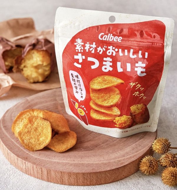 Calbee 10%增量 素材系天然紅薯片 