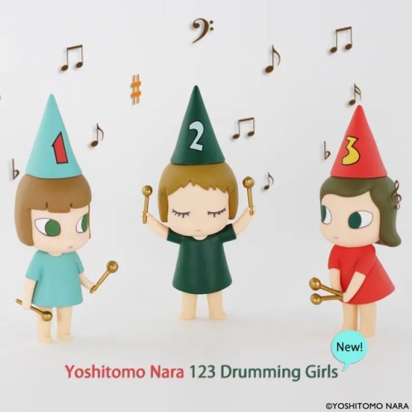 奈良美智123 DRUMMING GIRLS 公仔組 