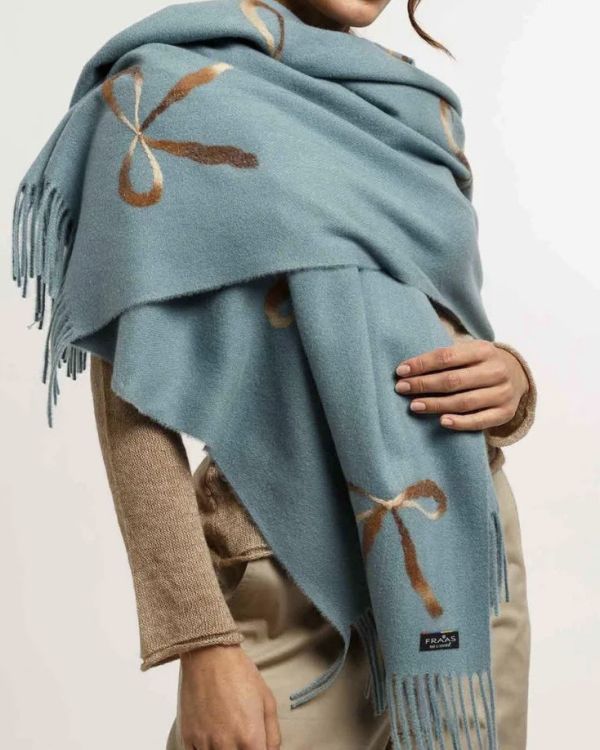 FRAAS 漸變蝴蝶結披肩圍巾 