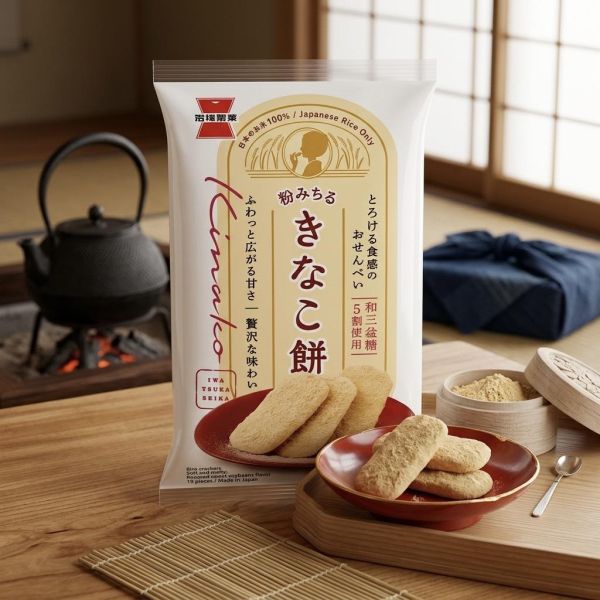 **預購**岩塚製菓 和三盆糖黃豆粉仙貝19枚入 