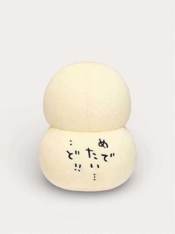 chiikawa 奧德鏡餅/達摩造型毛絨玩偶 