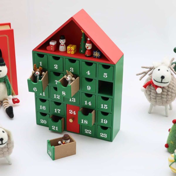 Mark's 木製房子抽屜組 聖誕節倒數日曆 