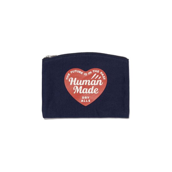Human Made 愛心帆布拉鍊卡片包 
