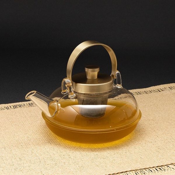Hirota glass廣田硝子 丸形透明玻璃茶壺 