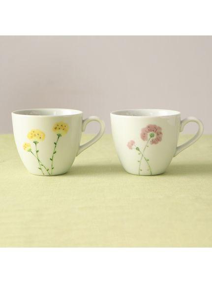 Madu 手繪風花卉陶瓷馬克杯 