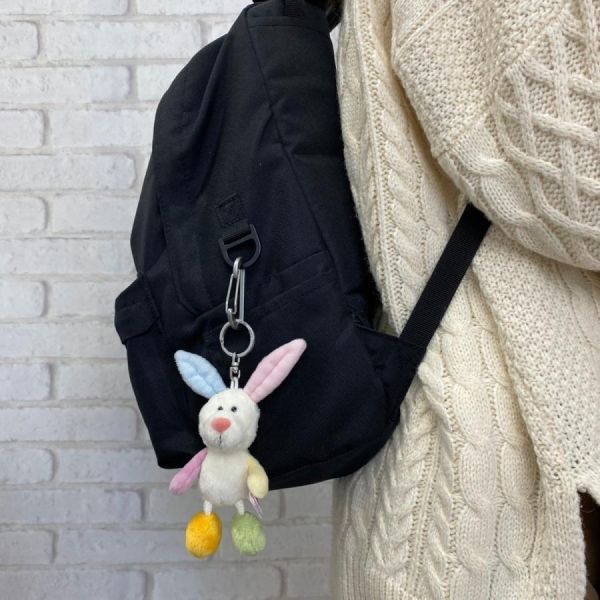 Nici 彩虹拼接小熊/兔子玩偶吊飾10cm 