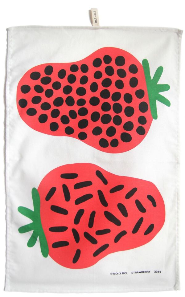 MoixMoi 草莓純棉擦手巾 