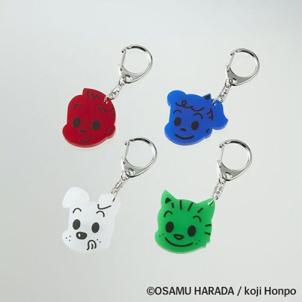 osamu 大臉造型壓克力吊飾(Jack紅) 