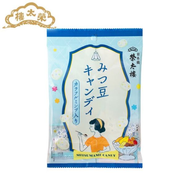 榮太樓 蜜豆風味涼爽薄荷硬糖70g 