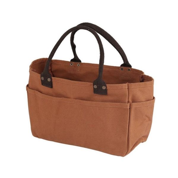 dulton 駝色多格帆布手提袋 