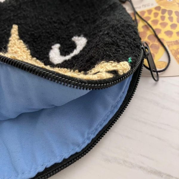 松尾美雪 貓咪造型毛絨收納包