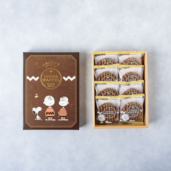 **預購** Snoopy Chocolat 巧克力波浪奶油夾心餅8入 