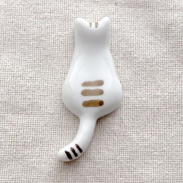 西海陶器 貓咪背影陶瓷筷架 