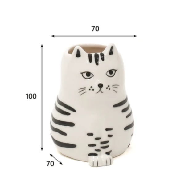 Sceneryvase 貓咪造型陶瓷花瓶 