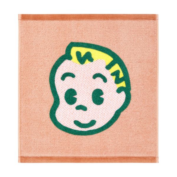 OSAMU 素色角色純棉大手帕 