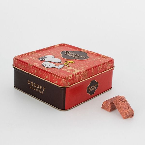 **預購**  Snoopy Chocolat紫蘇&草莓/焙茶巧克力/抹茶巧克力脆餅鐵盒 