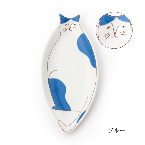 美術九谷燒 貓咪造型陶瓷小碟/長碟 
