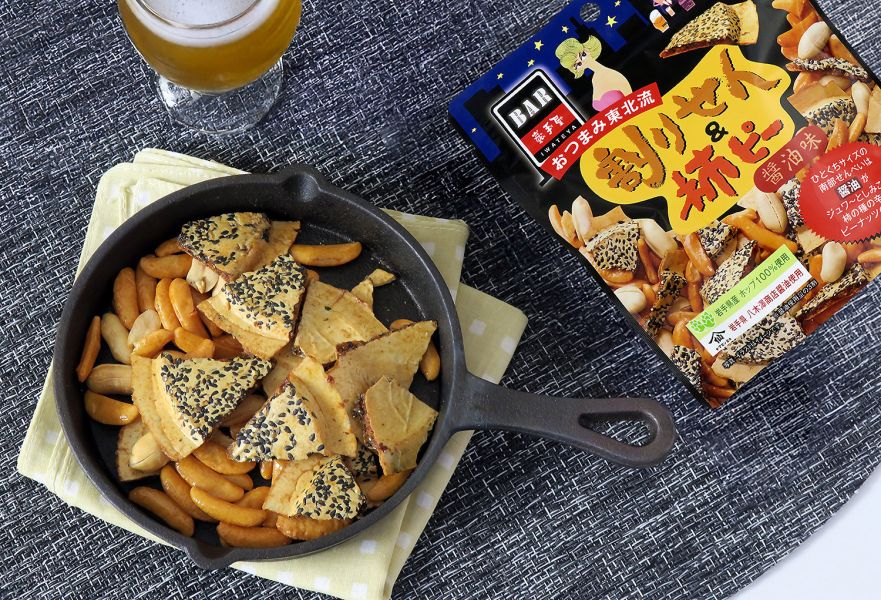 岩手屋 醬油煎餅片&柿種米果花生小點 