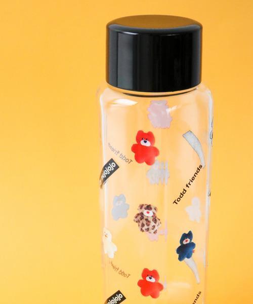 mojojojo 滿版小圖透明水壺350ml 