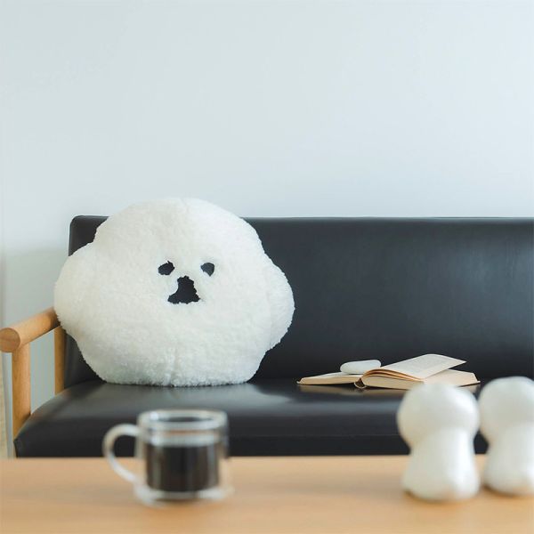 mambo & bb 比熊犬大臉毛絨抱枕 