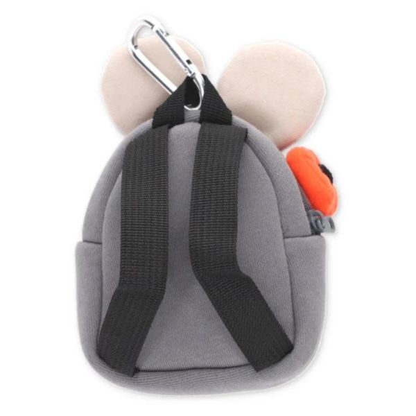 zowie 田鼠阿佛拿花背包造型收納包登山扣 