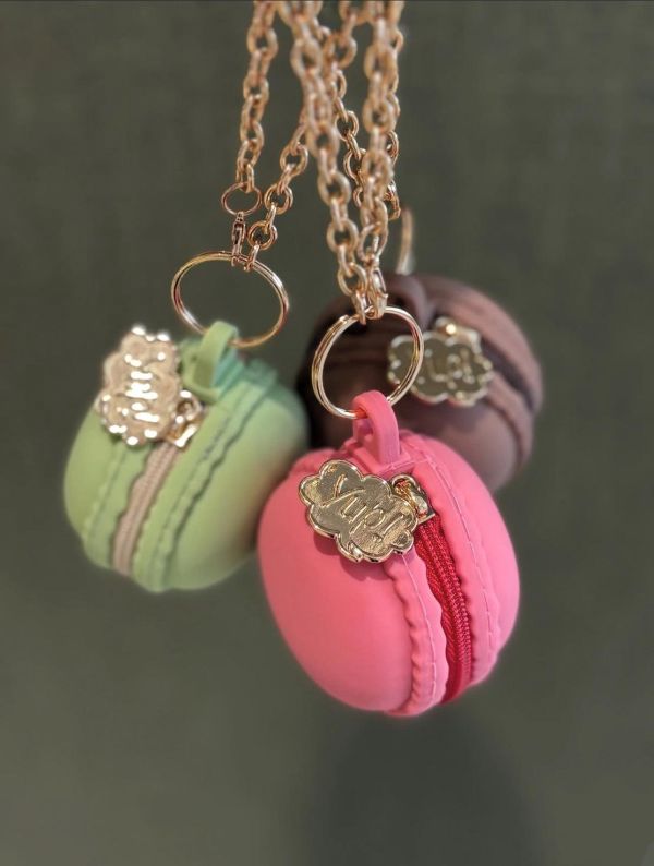 丸真 馬卡龍造型收納包吊飾 