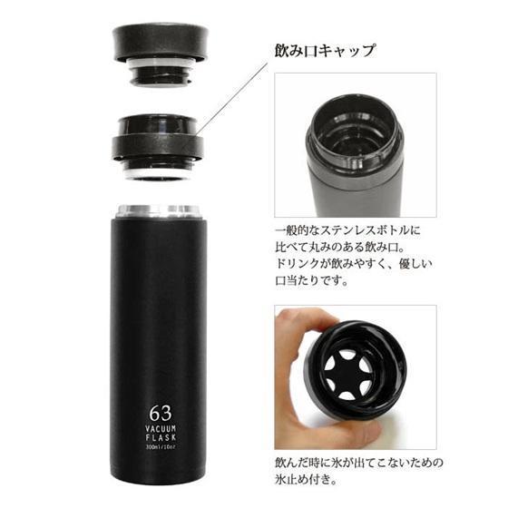 63 霧面不鏽鋼保溫瓶300ml 