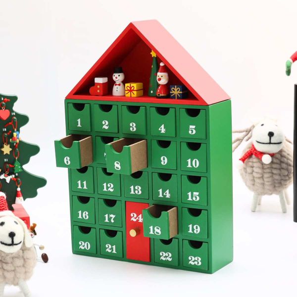 Mark's 木製房子抽屜組 聖誕節倒數日曆 