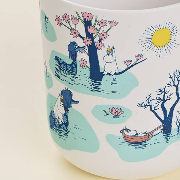 Moomin 木蓋竹纖維收納罐附餅乾 