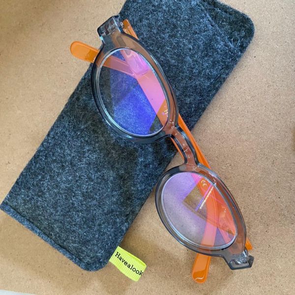 Have a look 灰橘色防藍光老花眼鏡 