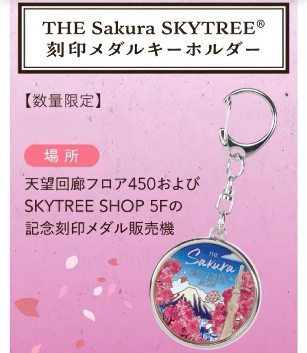 Mt.Fuji 富士山櫻花圓形吊飾 