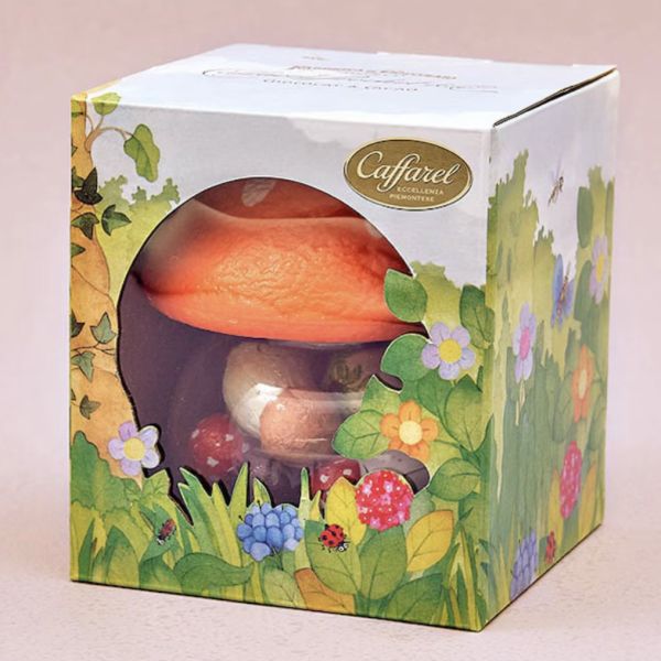 caffarel 蘑菇造型榛果巧克力玻璃罐 