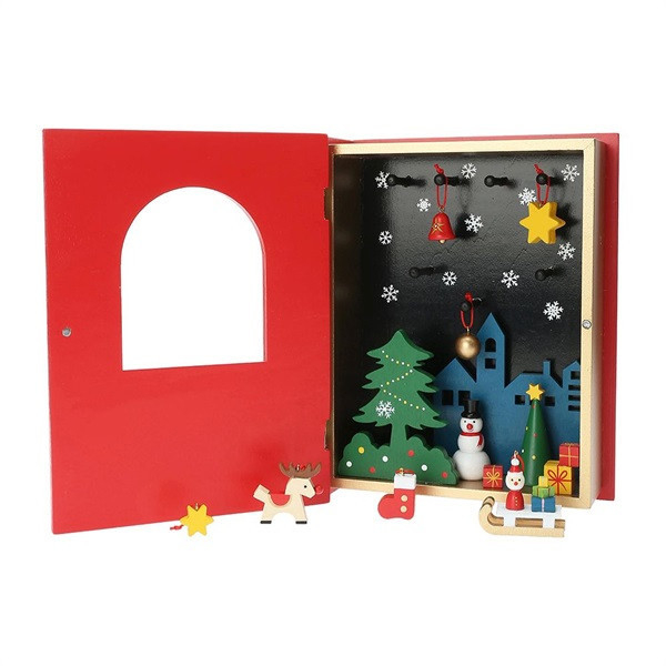 Mark's 木製吊飾聖誕書擺設 