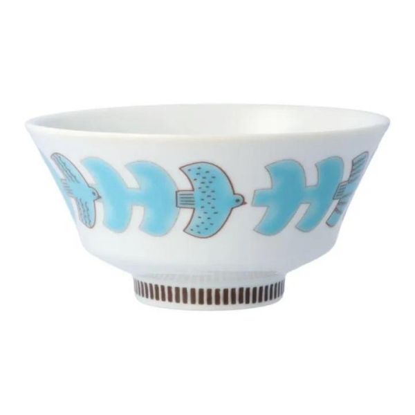 harekutani 九谷燒條紋陶瓷圓碗 