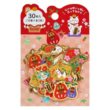 sanrio 和風日式祝賀貼紙包30枚入 