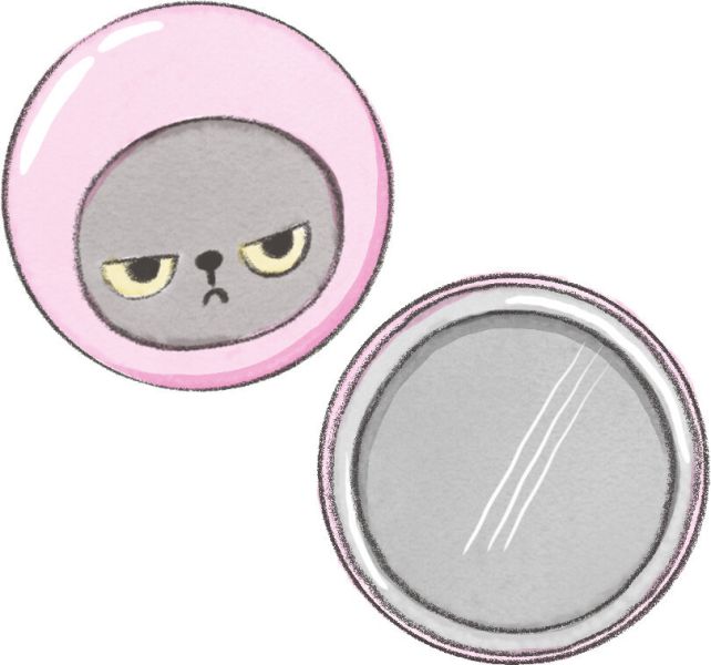 Bisque Angry Machiko圓鏡束口袋組 