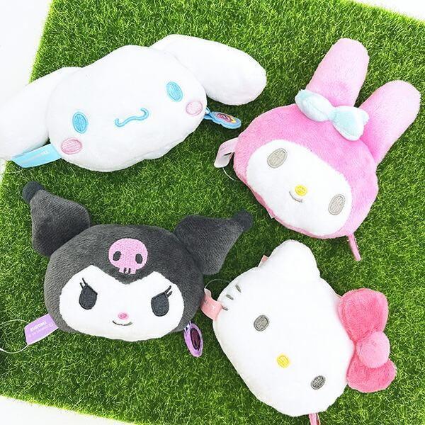 sanrio 美樂蒂/庫洛米大臉毛絨玩偶造型捲尺 