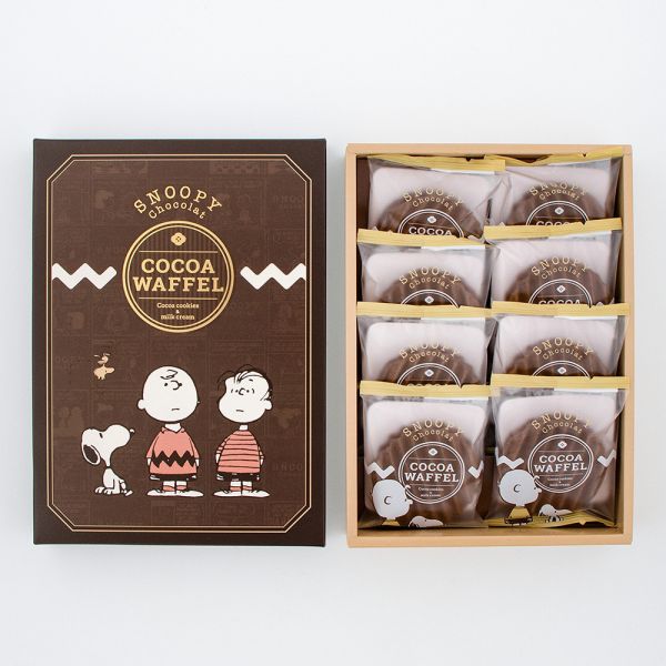 **預購** Snoopy Chocolat 巧克力波浪奶油夾心餅8入 