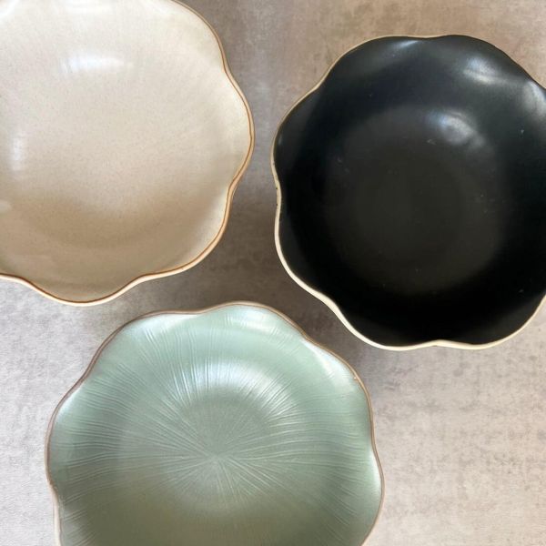 kanesan 復古霧面陶瓷高腳盤S(白) 