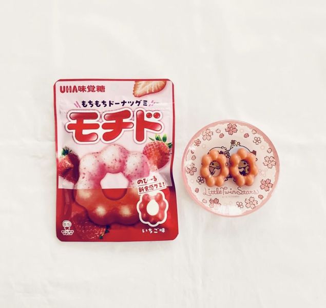 UHA味覺糖 甜甜圈造型草莓軟糖 