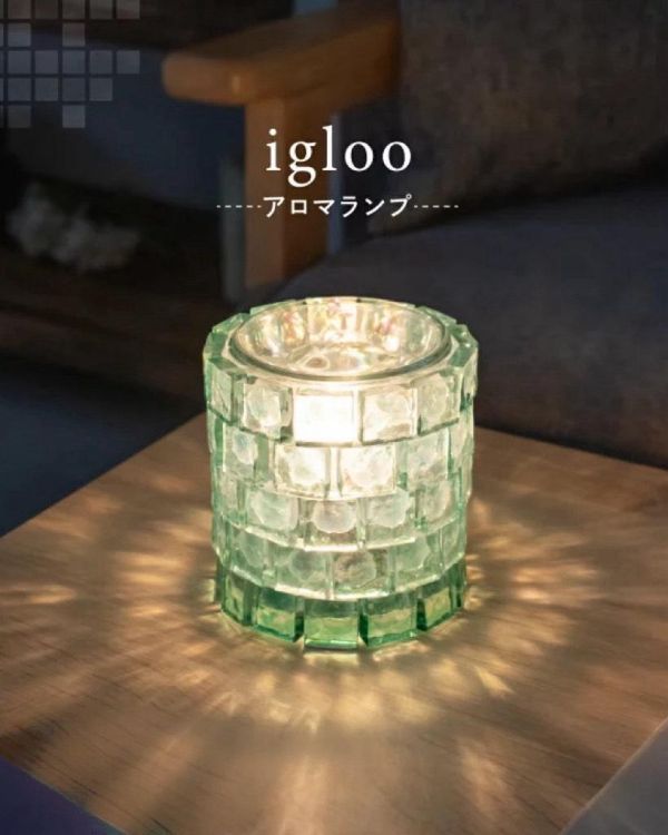 kishima 冰屋造型玻璃香薰燈(透明) 