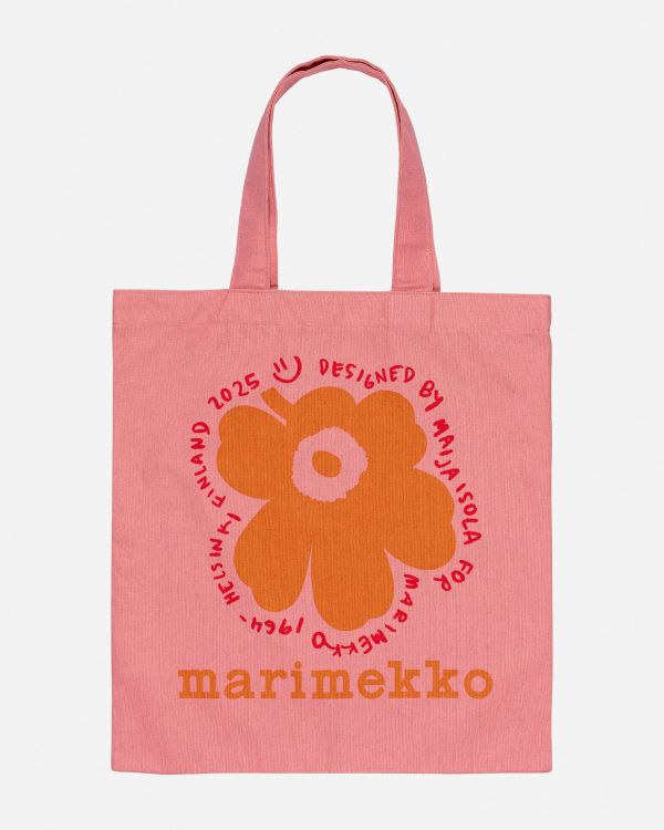 marimekko Kioski Vankka Unikko 罌粟花棉麻環保袋 