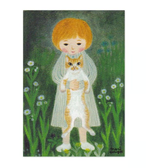 Mari Torigoe 手繪風插畫明信片 