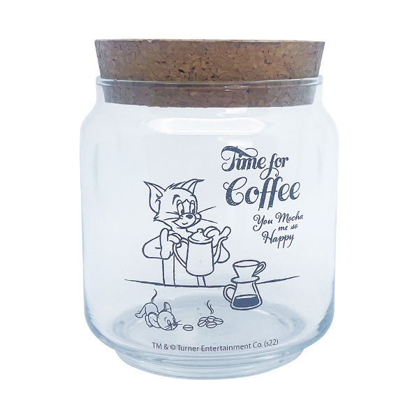 TOM&JERRY 軟木蓋玻璃保存罐 