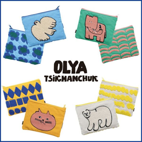 OLY 動物刺繡收納包 