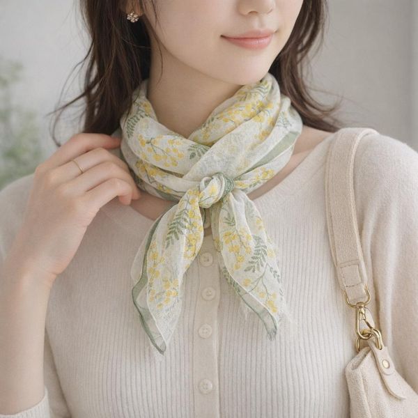 bemberg 抗uv涼感領巾 