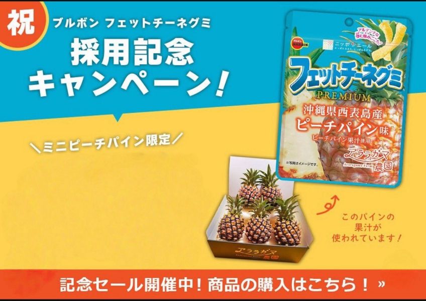 **預購** BOURBON 數量限定 蜜桃鳳梨長條軟糖 