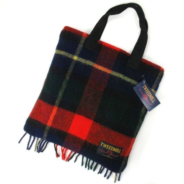 TWEED MILL 羊羔毛手提袋 
