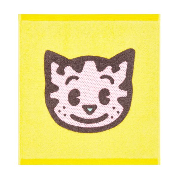 OSAMU 素色角色純棉大手帕 