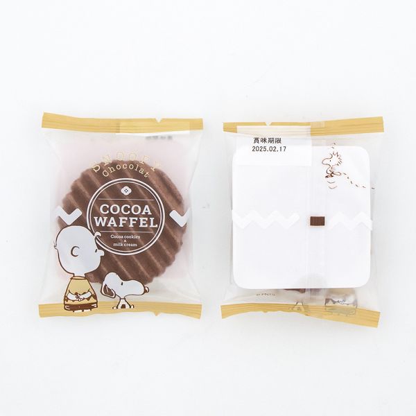 **預購** Snoopy Chocolat 巧克力波浪奶油夾心餅8入 
